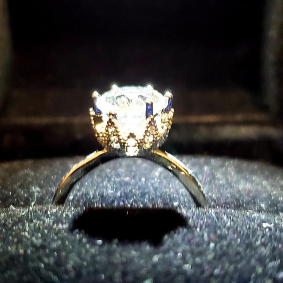 Kate 1ct White Topaz Ring 925 Sterling Silver - Picture 15 of 15